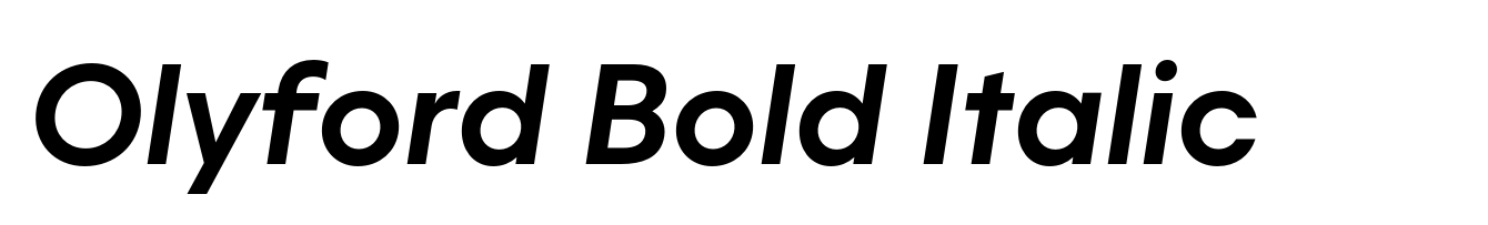 Olyford Bold Italic